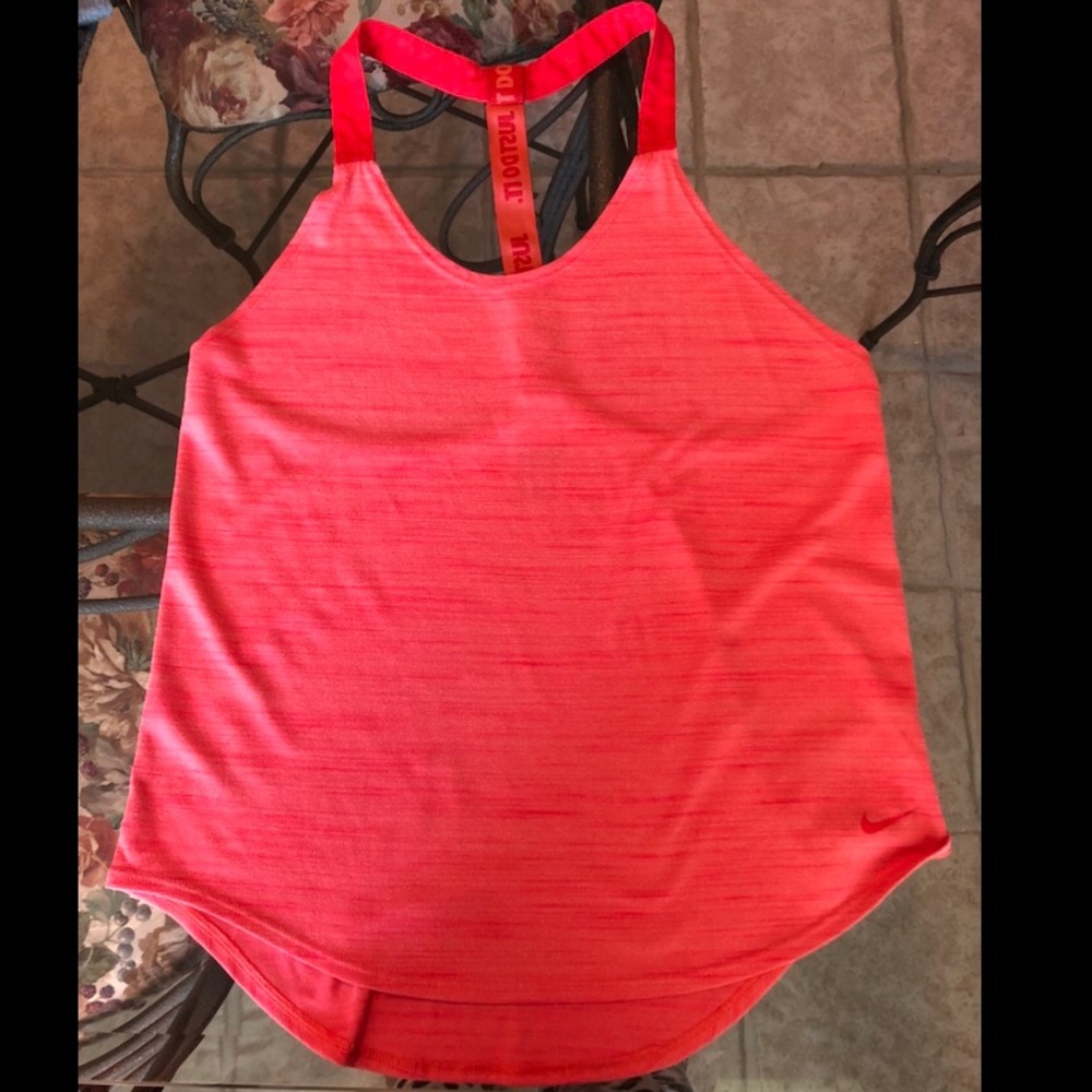 EUC Nike Dri-Fit Racerback Tank Coral Small
